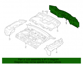 Ford Fusion mk5 13-20 rear panel graphite