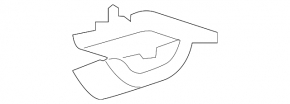 Rear left ceiling hook for Ford Explorer 20-23 gray