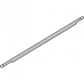 Door-glass molding, center rear right, Ford Edge, matte 15-24