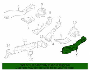 Left Lexus NX300h 15-21 Cooling Air Intake (VVB)