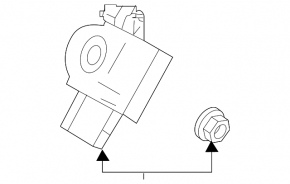Airbag sensor rear left Nissan Rogue 21-23 JP built
