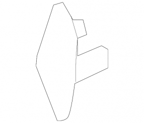 Left headlight washer cap for Land Rover Discovery 17-23
