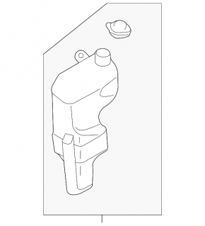 Expansion tank for cooling Mitsubishi Outlander Sport ASX 10- 2.0 2.4