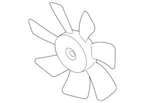 Left cooling fan Mitsubishi Lancer 10-17 2.0, 2.4