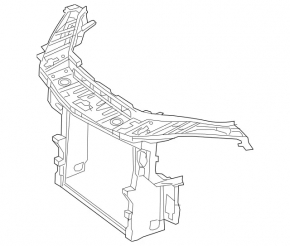 Mercedes GLS-class X166 13-19 radiator panel TV