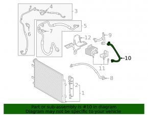 Air conditioning pipe refrigerant-condenser Volkswagen ID.4 21-23