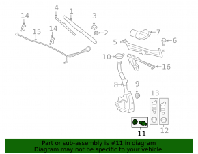 Cadillac ATS 13- Washer Fluid Level Sensor
