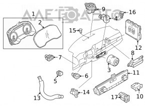 Start-Stop Button Nissan Rogue 21-23