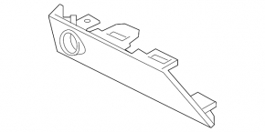 Parking sensor bracket on the lower grille of the front bumper, right Volvo XC60 18-23