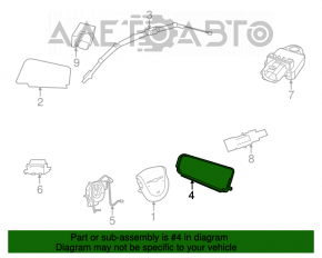 Airbag airbag left seat Chrysler 200 11-14