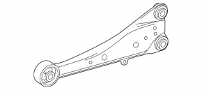 Rear left longitudinal control arm Lexus NX200t NX300 NX300h 15-21
