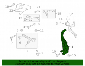 Front left axle Audi Q7 16-