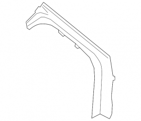 Trunk lid gutter trim left BMW 5 G30 17-23 on body
