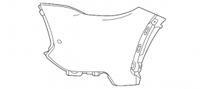 Front bare left bumper for Toyota Corolla Cross 22-26 L, LE, XLE