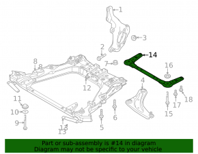 Nissan Leaf 18- Front Subframe Strut