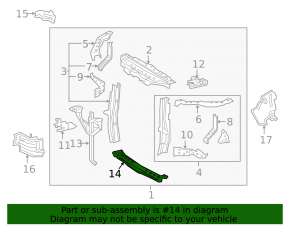 TV lower bar Lexus RX350 RX450h 16-22