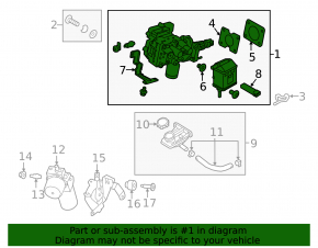 Master brake cylinder assembly with ABS Hyundai Ioniq 19-22 HEV, PHEV