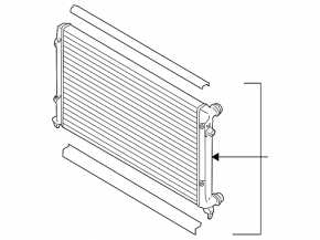 Radiator cooling water VW Passat b7 12-15 USA 3.6 AVA