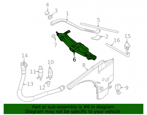 Windscreen wiper trapezoid with motor BMW 335i e92 07-13