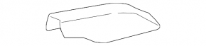Black rear right roof rail cover for Toyota Land Cruiser 2008-2021