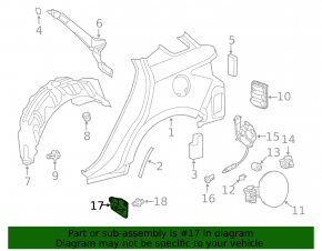 Mudguard threshold rear right Lexus CT200h 11-17
