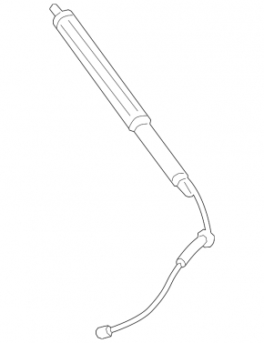 Right tailgate shock absorber Toyota Venza 21 - electric, wire burned out, no connector