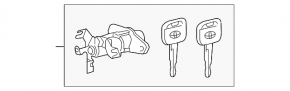 Toyota Camry v50 12-14 usa trunk lid lock cylinder