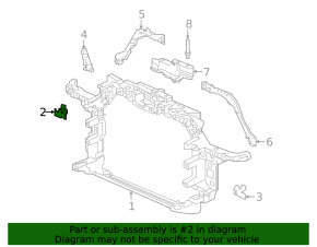 Airbag sensor bracket front right Honda CRV 17-22 on TV