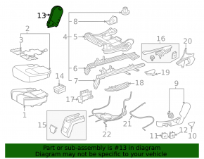 Side trim for the rear left seat, 2nd row, right, Toyota Highlander 20-26, black, scratches