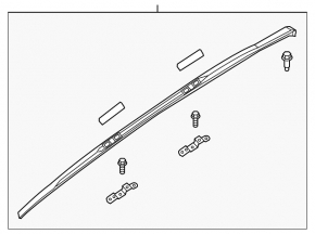 Roof rail left Infiniti JX35 QX60 13-