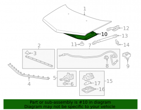 Acura MDX 07-13 hood insulation