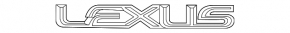 Emblem inscription Lexus tailgate Lexus GX470 03-09