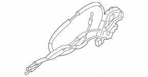Nissan Leaf 11-12 rear right door lock