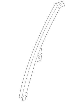 Rear left door glass guide Kia Forte 4d 14-18