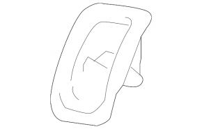 Isofix tie-down pad for the rear seats of the Audi A5 F5 17-25 5D, brown