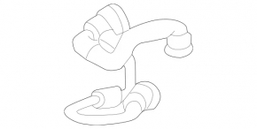 Coolant pipe for the Mercedes GLC 16-22 coolant reservoir