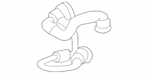 Cooling pipe for Mercedes GLC 16-22 tank
