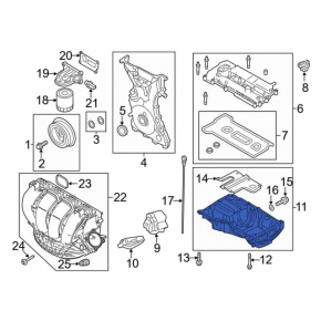 Oil pan Ford Focus mk3 11-18 2.0