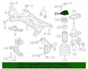 Front right shock absorber support Ford C-max MK2 13-18 TENACITY