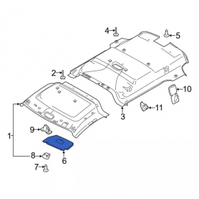 Right visor for Ford Transit Connect MK2 13-23