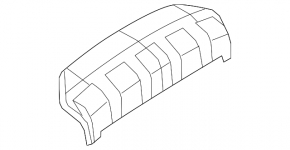 Rear bumper center lip for Subaru Forester 2009-2013
