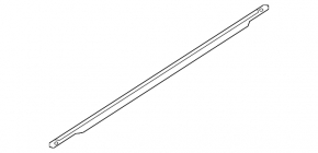 Molding door-glass central front left Ford Edge 15- chrome