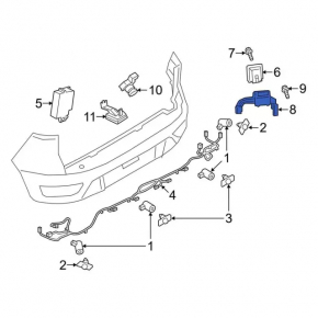BSM Blind Spot Sensor Bracket Right Ford Ecosport 18-22