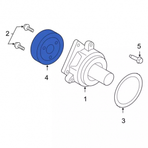 Cooling pump pulley Ford Escape MK3 13-19 2.5, 2.0T