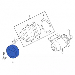 Cooling pump pulley Ford Escape MK3 13-19 2.5, 2.0T