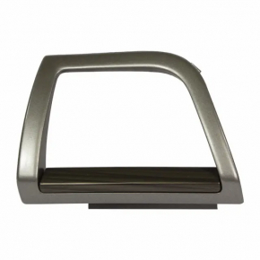 Left dashboard trim panel for Ford Fusion mk5 17-20, gray, wood grain insert, crack in mounting