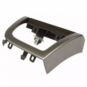 Left dashboard trim panel for Ford Fusion mk5 17-20, gray, wood grain insert, crack in mounting