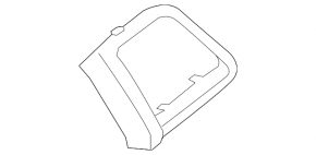 Left dashboard trim panel for Ford Fusion mk5 17-20, gray, wood grain insert, crack in mounting