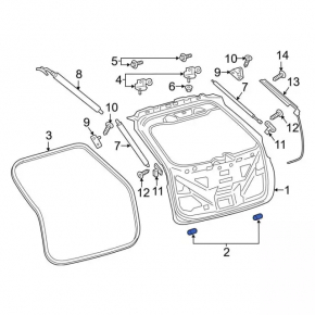 Tailgate bumper Ford Edge 19-