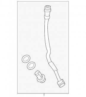 Brake hose rear left Ford Mustang Mach-E 21-23